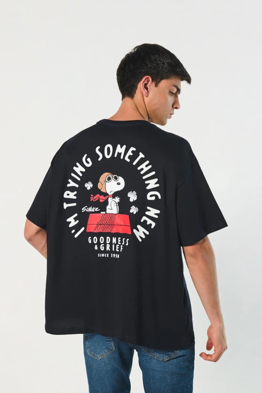 Camiseta oversize de hombre sin estampar al por mayor
