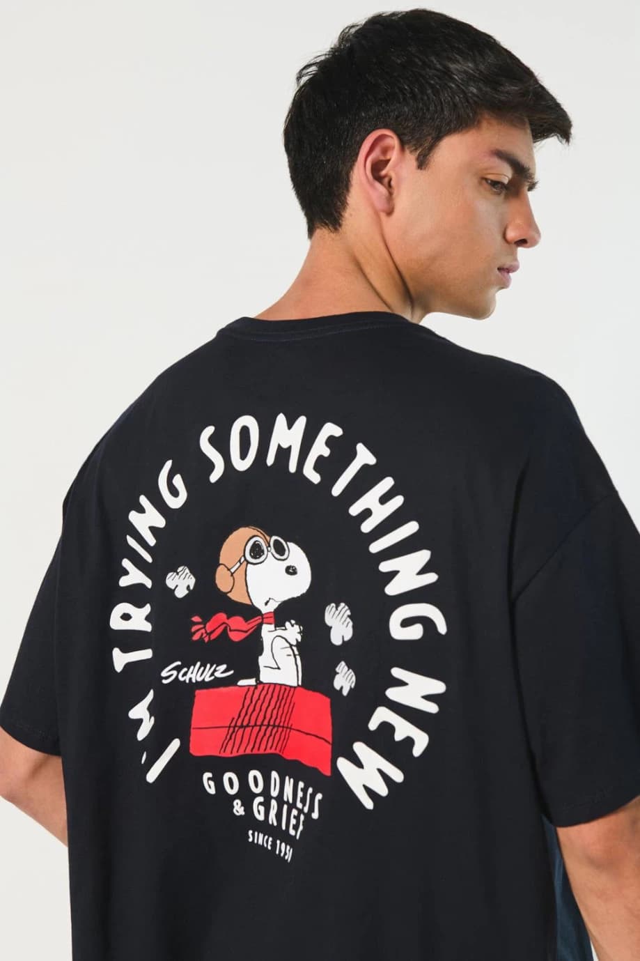 Camiseta oversize de hombre sin estampar al por mayor